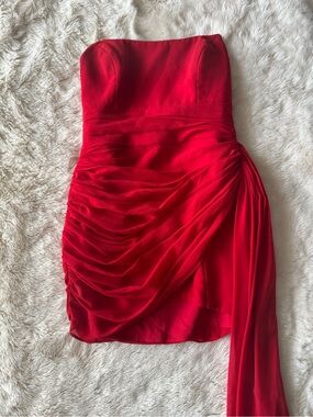 Runaway the Label Strapless Ruched Mini Dress ❤️✨